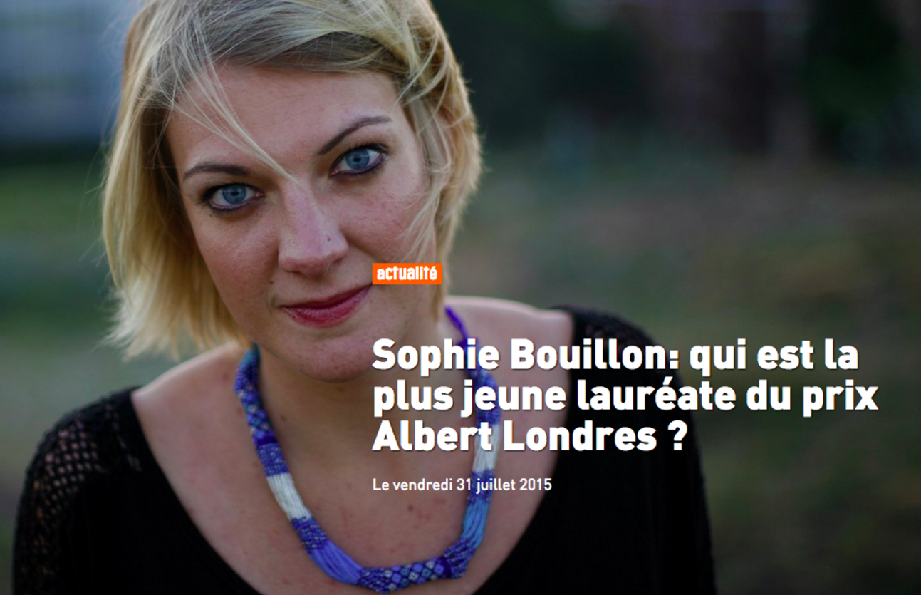 ’Qui est la plus jeune lauréate du prix Albert Londres?’ portrait de